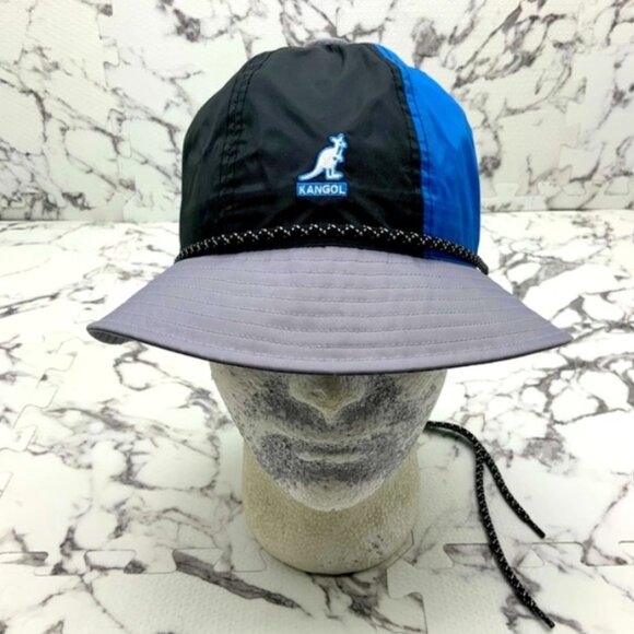 Kangol Adventure GrayBlackBlue Casual Bucket Hat